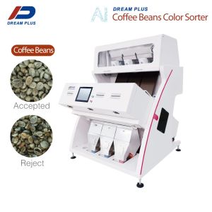 CCD RGB Camera Coffee Bean Sorting Machine 3 Chutes 192 Channels High Accuracy