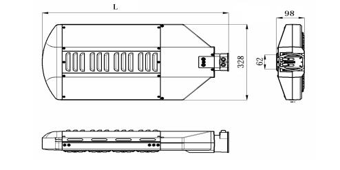 Led street light 150w with 160Lm/w high efficiency.