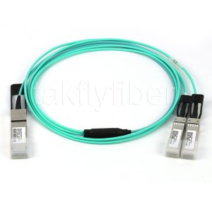 AOC Cable 40G QSFP+ to 2SFP+ 3M-30M 40G to 2*10G Breakout Active Optical Cable