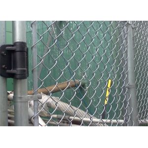 Silver Chain Link Fence Fabric 50x50mm Weave Hot Galvanized Steel Wire For