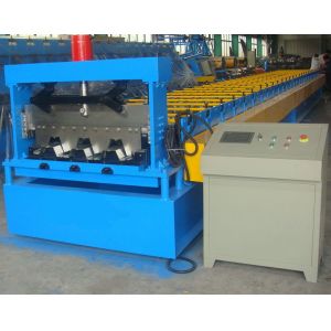 Automatic Floor Deck Roll Forming Machine , Steel Rolling Machine High