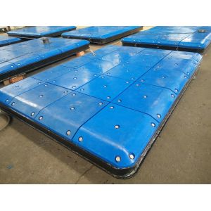 Marine Fendering System Bumper Plate With PE Face Pads , Marine Panels
