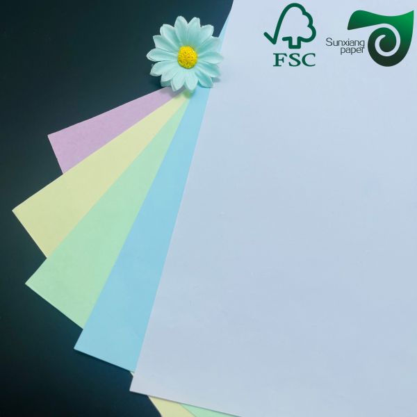 FSC Certified White Green A4 Carbonless Copy Paper 50g 55g CB CFB CF Variants