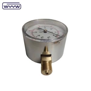 low manometer ss 63mm inH2O wc mbar bellows pressure gauge