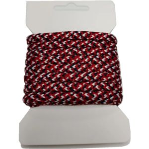 Custom Color Round Braided Polyester Shoelace With Plastic Tips