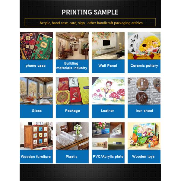 220V Led Flatbed Digital UV Printer High Speed Inkjet Printer