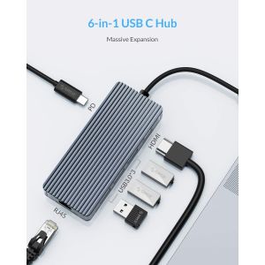 11 In 1 Multiport USB C USB-C Type-C PD 4K HDTV Hub Adapter Docking Station With