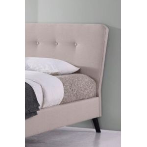 Single Linen Upholstered Bed SGS Certification Long Working Lifespan