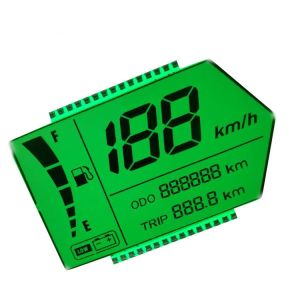 Speedometer Display LCD With Green Backlight Static Driving Method