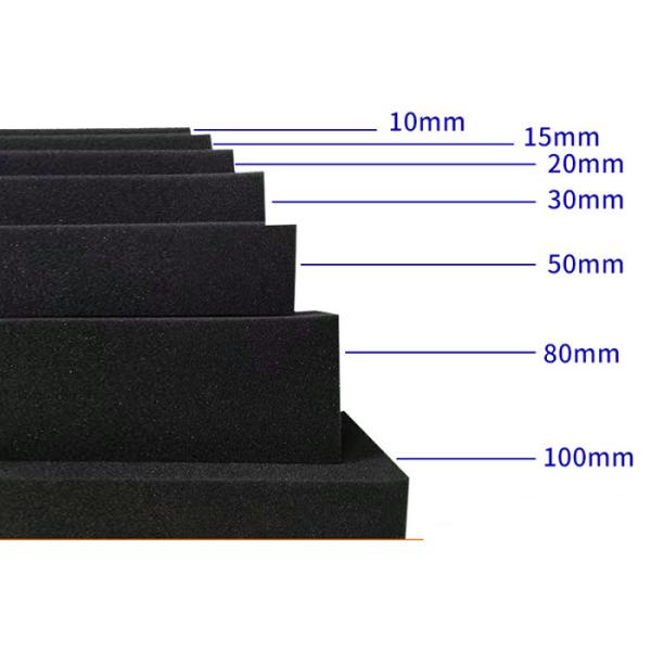 C4305 Flamibility Neoprene Rubber Foam Sponge Sheets Material 1mm~30mm Thickness Black Color