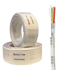 White PVC Jacket Shielded Alarm Cable 12x0.22mm2 with 7*0.2mm TCCA Stranded