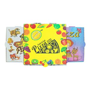 Custom Printing Slice 16 Inch Pizza Boxes With Window Fried Chicken Kraft