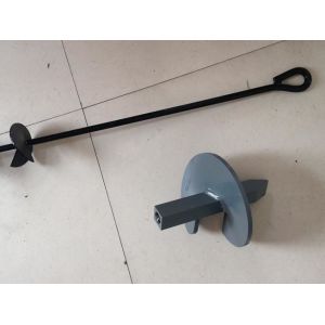 Offset Eye Earth Screw Ground Anchors Galvanized Auger Ground Anchors