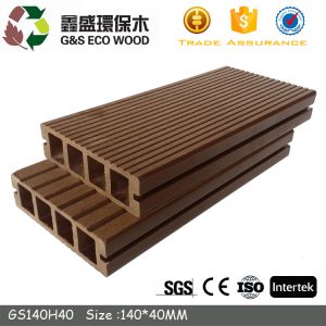 Uv Resistant Fireproof Decorative Wall Panel HDPE Wood Eco Hollow Decking Boards