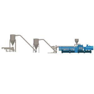 Extruder Parts Auxiliary Machine Air Cooled Die Surface Hot Cutting Pelletizing