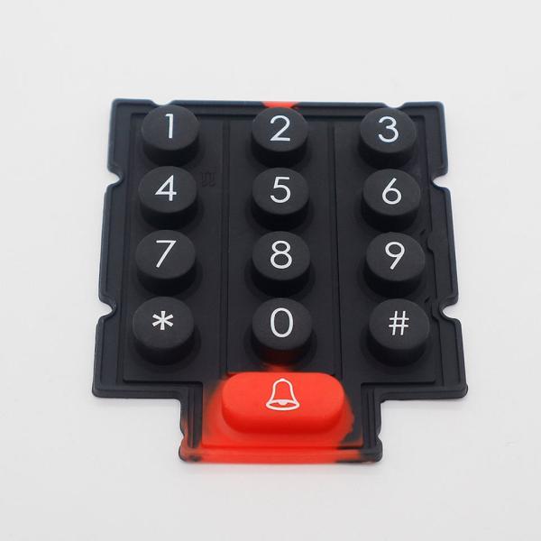 Quality Matte/Glossy Surface Silicone Rubber Keypads With Optional Backlight for sale