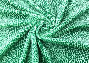 Wholesale 210GSM 100% Polyester Fleece Material For Home Textile Green Leopard Print from china suppliers