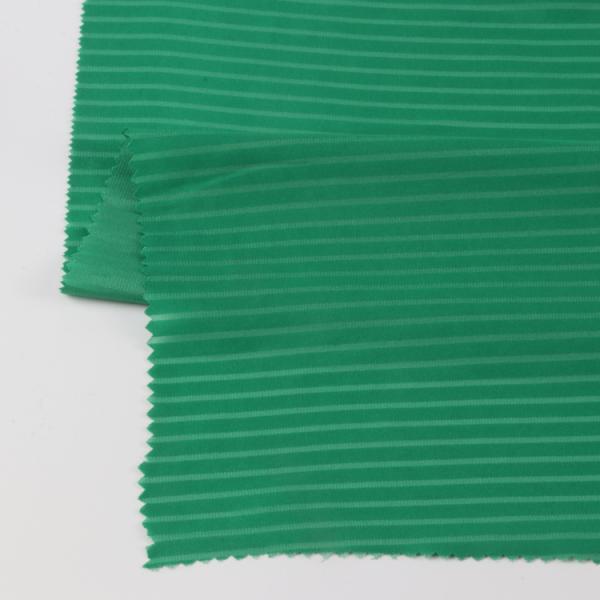 Supplier Recycled Poly Island Stripe Silk Like Eco-friendly 100% recycle polyester Fabric