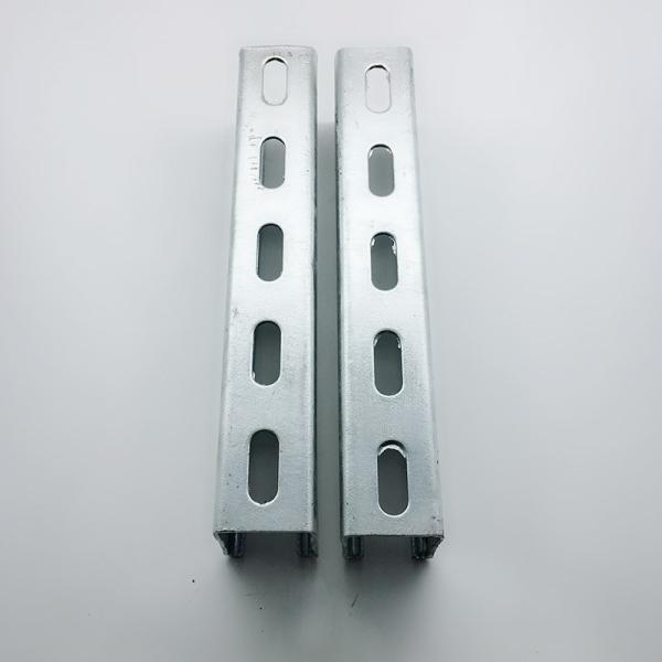 Hot Dip Galvanized Strut C Channel Steel U Channel Pre Galvanized Finish 3m / 6m