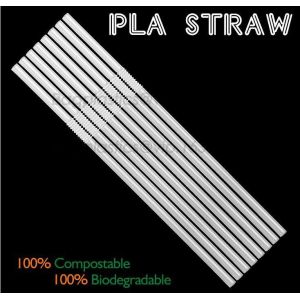 Eco-friendly straw for drinking use, 100% compostable straw, PLA folding