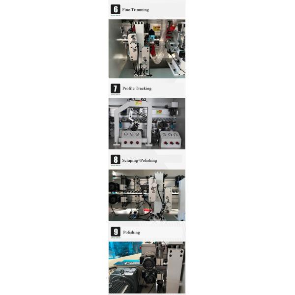 PVC MDF Plywood Automatic Edge Banding Machine With Corner Round Function for Benefit