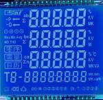 STN 7 Segment LCD Display Instrumentation LCD Module Blue Background And White