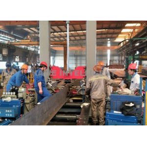 Buy cheap Steel Structure H Beam Assembling Machine 500-800mm/min Beam Fabrication from wholesalers