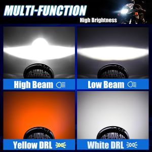 7 Inch Motorcycle LED Headlight with 6500k Color Temperature 10000LM Lumen and
