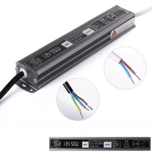 China DC 12V 50W Lighting Transformer Waterproof LED Driver Power Supply IP67 Input AC170-250V Adapter for LED Strip on sale