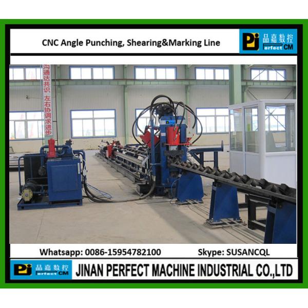 Single Blade Shearing Type CNC Angle Punching Shearing and Marking Line Supplier