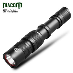 High Brightness Tactical Led Flashlight USB Rechargeable Cree Xml 10w Tactical
