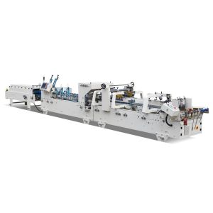 Automatic Folder Gluer with Prefold, Cardboard Box Folding + Gluing with Prefold