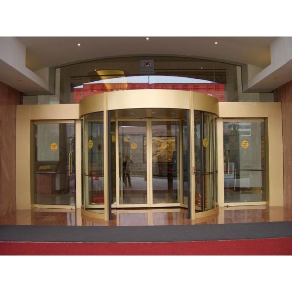 AC220/50Hz Automatic Revolving Door with Germany Made Motor and 300-600 Mm
