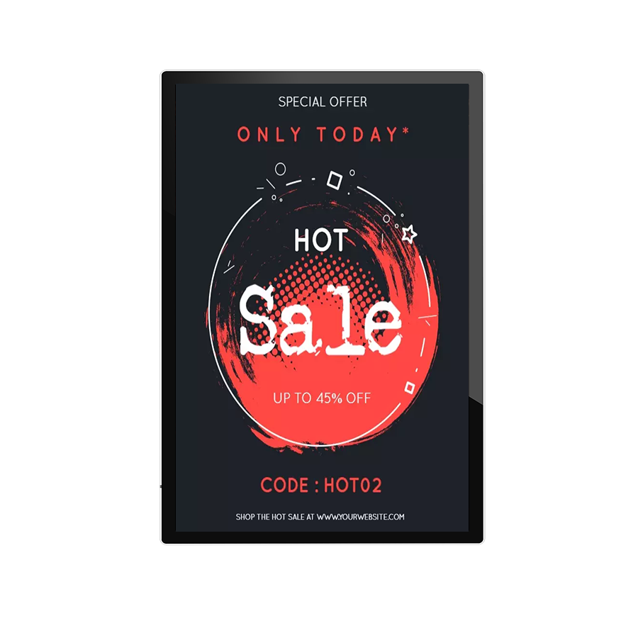 100 Inch Professional Commercial Display Wall Mounted Digital Signage Display