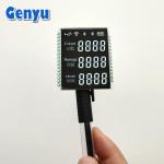 Small Size Vertical Alignment Display 3 Line 4 Digits Black Segment Screen 3.3V