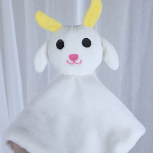 Wholesale White Sheep Fleece Security Blanket Newborn Lovey Stuffed Animal from china suppliers