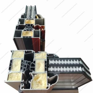 Thermal Break Broken Bridge Aluminum System Window With Sound Insulation Noise