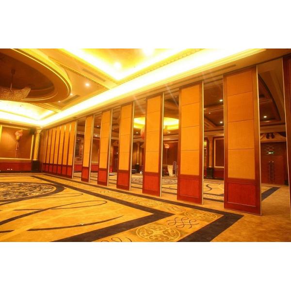 Aluminum Track Wooden Surface Movable Partition Walls for Banquet Hall