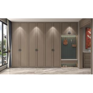 LED-Lit Entry Hall Cabinet Fitted Hallway Cupboards Luxurious