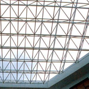 Q235 Flat Roof Dome Lights Retractable Glass Dome Skylight EPS