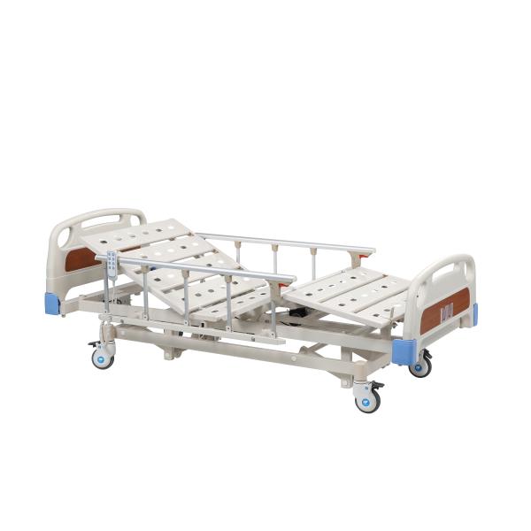 Quality Folding Metal Electric Adjustable Hospital Bed 3 Functions Remote Control for sale