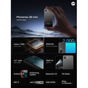 5.0 WIFI/Bluetooth Double SIM Smartphone with Unisoc T606 Processor