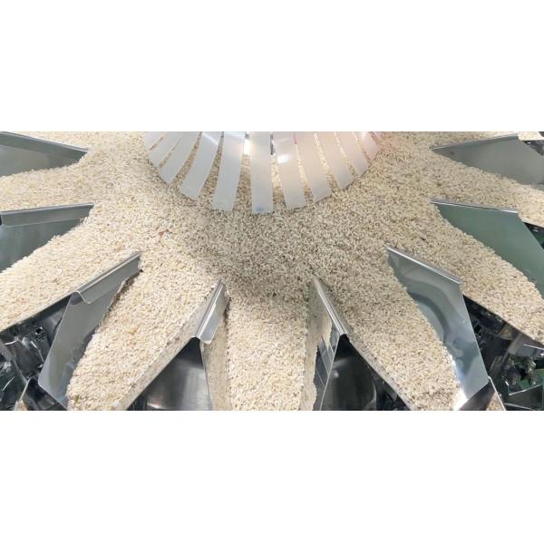 14 Buckets Automatic Multihead Weigher 1kg 2kg 5L Cereals Food Grain Rice Bag Packing Machine