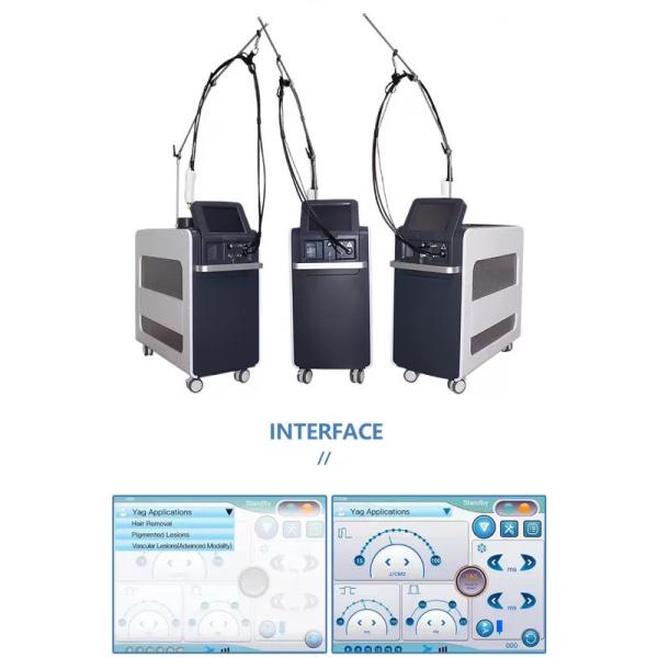 Two Wave Fractional Laser Machine , Picosecond Laser Device With 12 Inch Screen