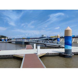 Customized Aluminum Floating Docks Floating Pontoon With Rubber Fenders Pier