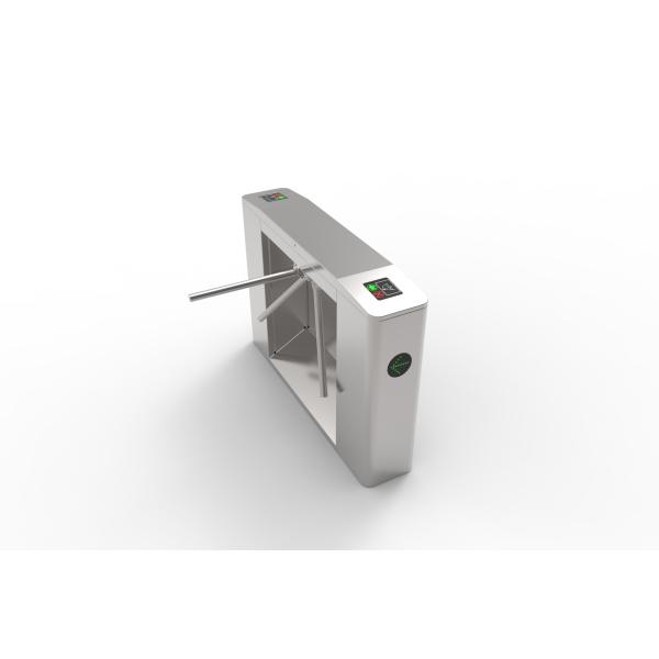 Pedestrian Waist Height Access Control Turnstile Barrier Stainless Steel 1.5mm