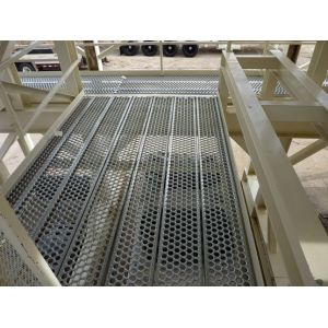 Grating Aluminium Walkway / Galvanized Perforated Metal Walkway Panels