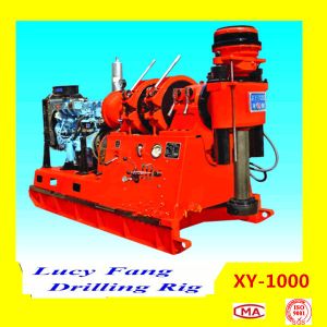 China Hot Sale XY-1000 Powerful Skid Mounted Diamond Core Drilling Rig with 1200