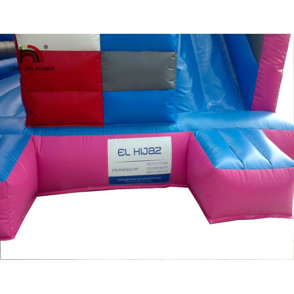 Pink Spongebob House Inflatable Jumping Castle With Square Pants And Side