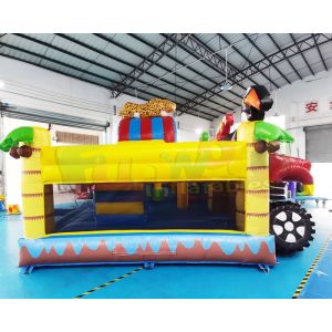 TUV Animal Zoo Jumping Bouncy Castle Inflatable Combo Bounce House